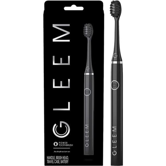 Gleem Battery Powered Electric Toothbrush, Black - Picture 1 of 8